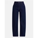 Scenario Women's and Women's Plus High Rise Tapered Barrel Crease Jeans, 27" Inseam, Sizes 0-28W | Walmart (US)