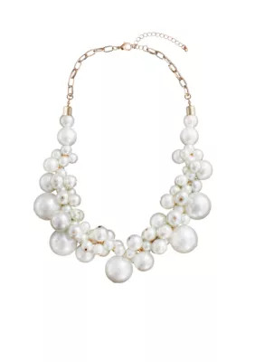 Belk Pearl Cluster Necklace | Belk
