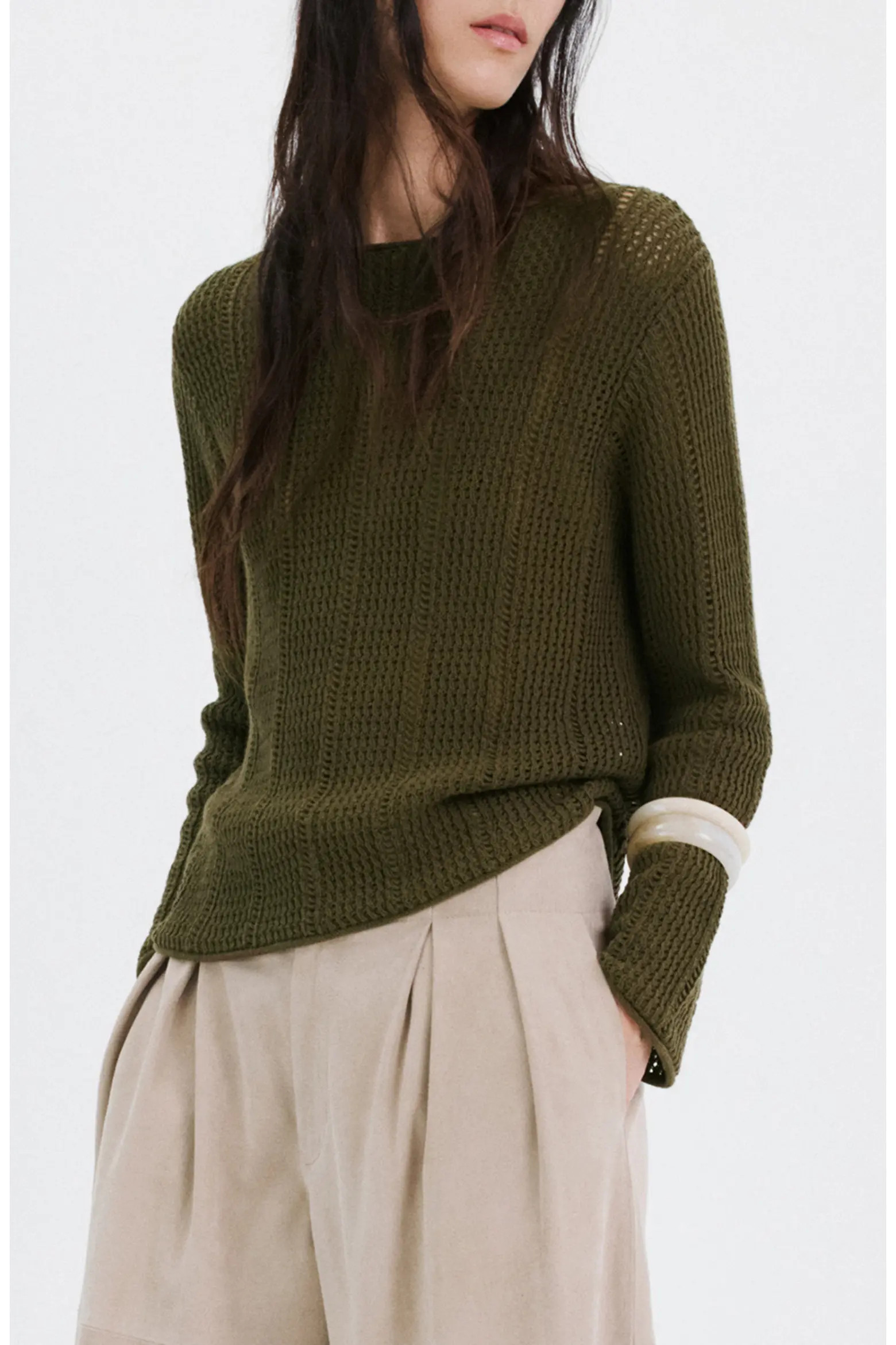 MANGO Open Stitch Sweater (Women) | Nordstrom | Nordstrom