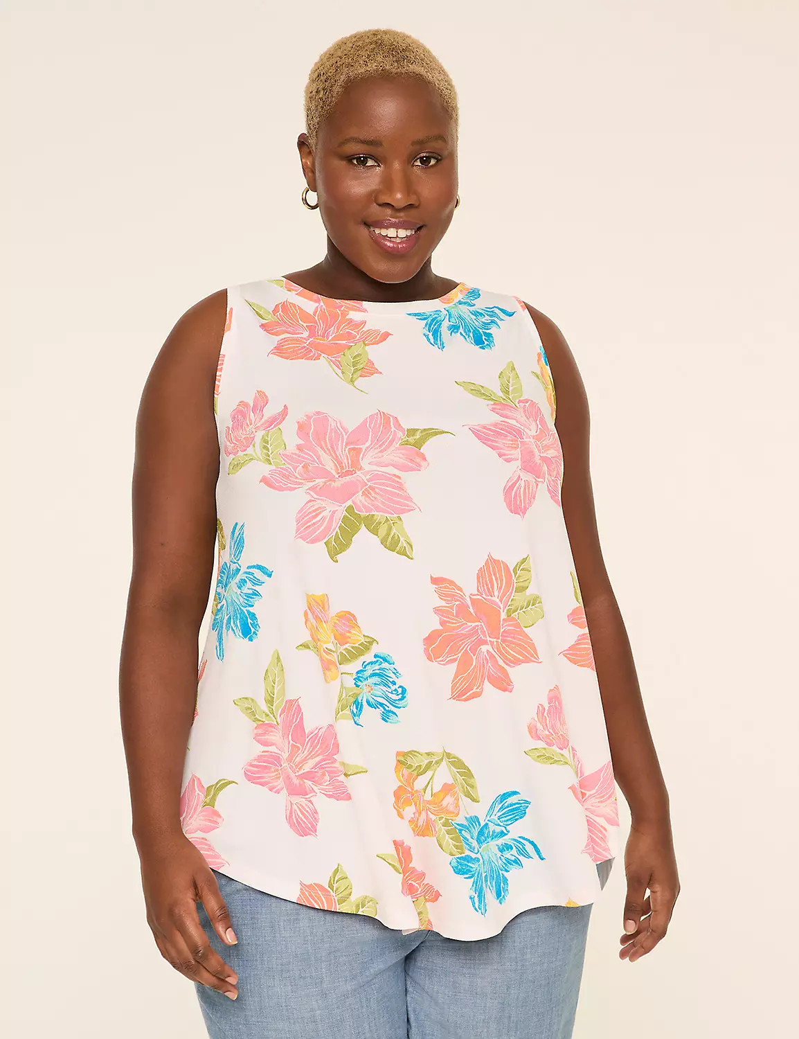 Max Swing Boatneck Tank | LaneBryant | Lane Bryant (US)
