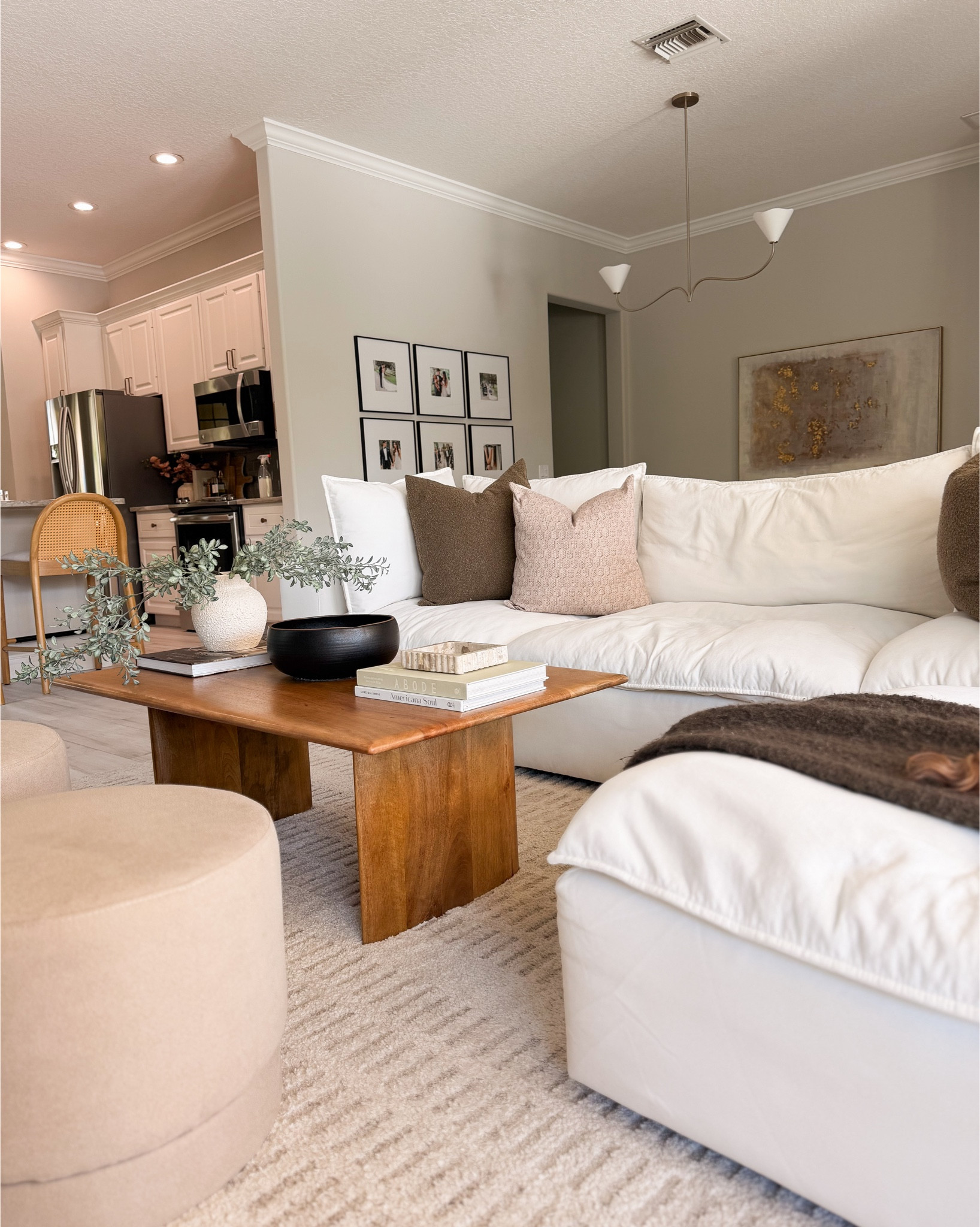 Sharing a few stills from this space because sometimes it’s easier to catch the little details this way. The warm woods, layered textures, and soft neutrals make this room feel so cozy while still keeping that organic modern vibe.

follow me @cozyhomewithcourt to get links to everything in this space sent straight to your DMs! 🫶


Walls: Crushed Ice — Sherwin Williams

#organicmodern #neutralhome #modernorganic #cozyhome #livingroominspo #neutraldecor #homeinspiration #cozyinteriors

#LTKHome #LTKSaleAlert