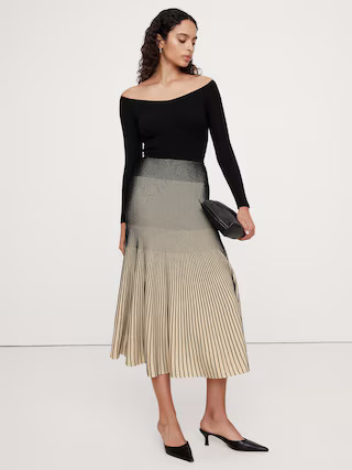 Sculpted V-Neck Maxi Dress | Banana Republic (US)