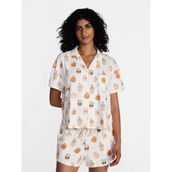 Halloween Women's Sleepshirt Top and Socks Set from Way to Celebrate, 2-Piece, Sizes XS-3X | Walmart (US)