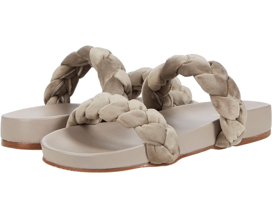 KAANAS Coco Chunky Braided Pool Slide in Suede | Zappos