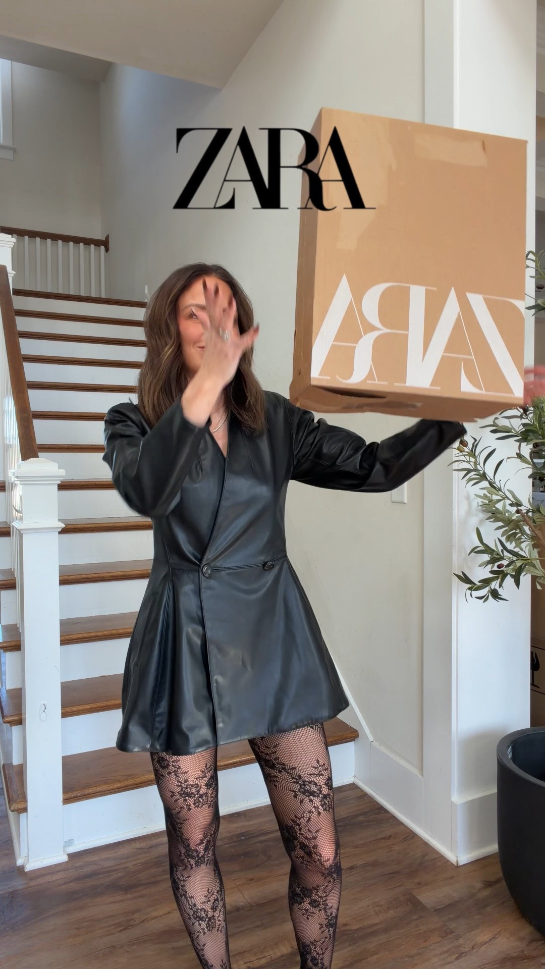 Zara new in! Sizing: I’m in S everything except the leather skirt I’m in xs and it runs big! Go down a full size. Grey trousers I’m in xs they are tts. I sized up in black leather blazer so it’d be long enough to be a dress! 

#LTKValentine #LTKgrwm #LTKootd