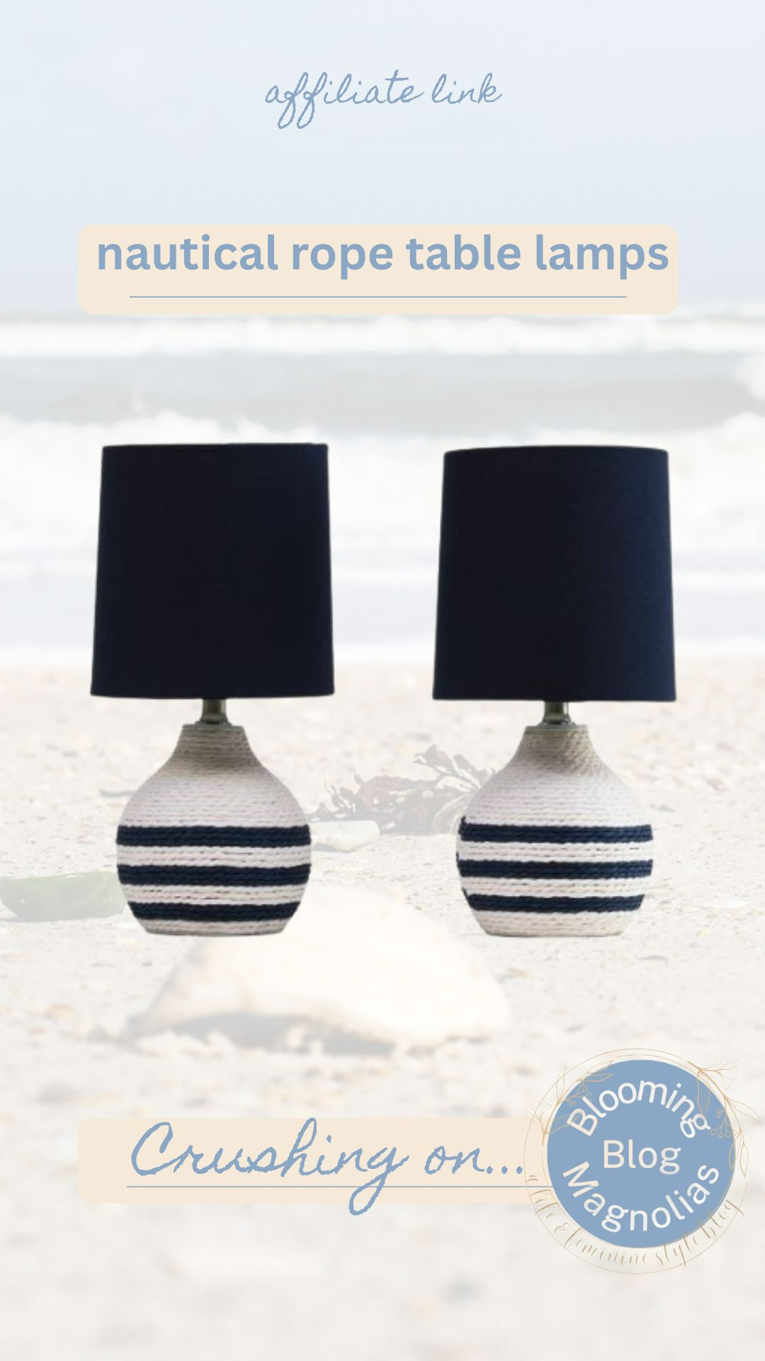 Nautical rope table lamps.  

 #LTKHome
