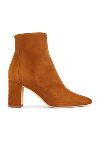 Manolo Blahnik Rosie Suede 70 Boot in Brown | FWRD 