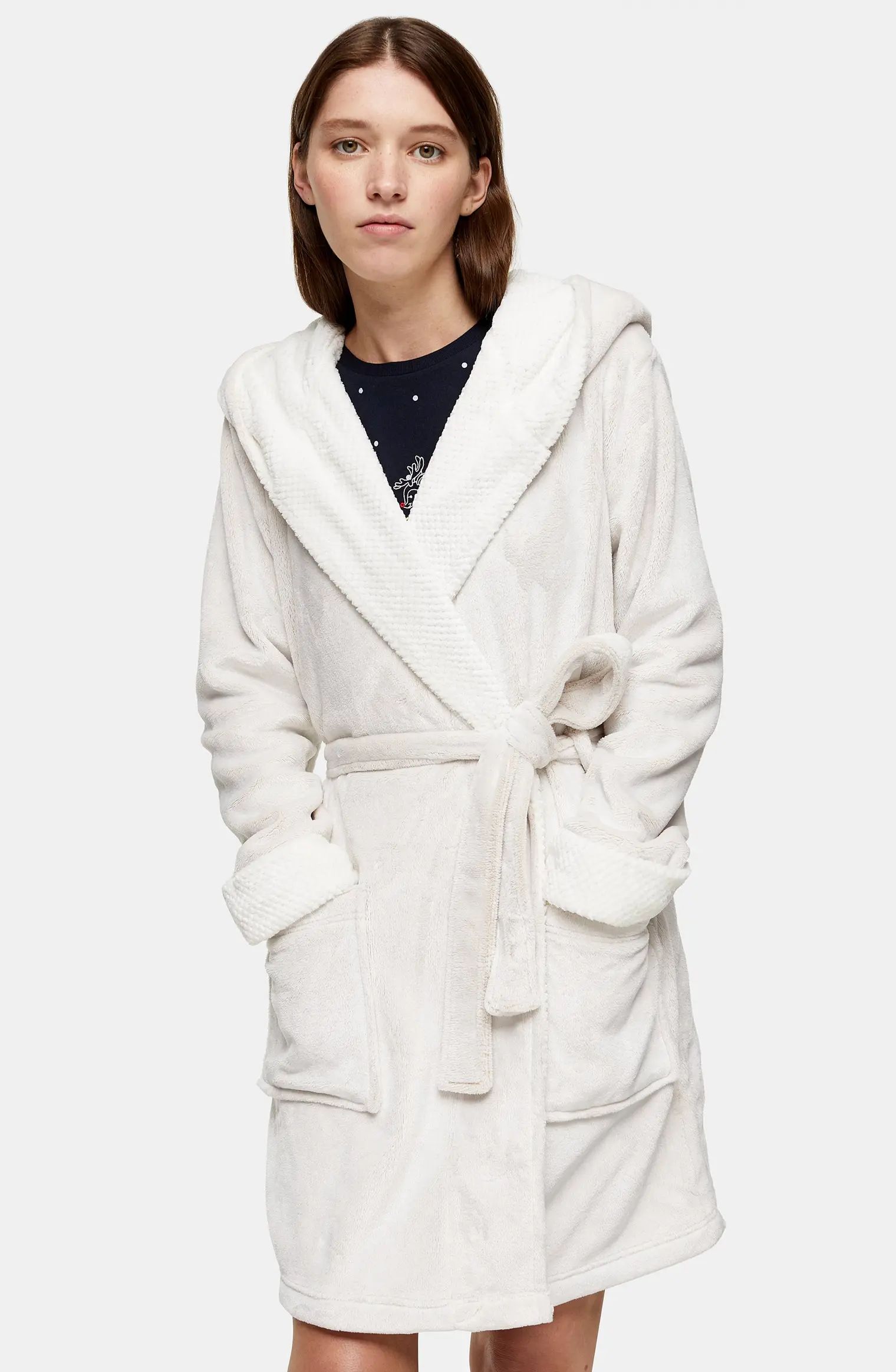 Frosted Waffle Short Robe | Nordstrom