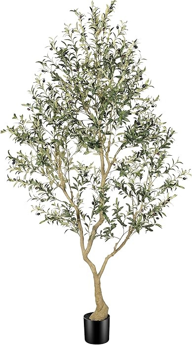 8ft Artificial Olive Tree – Large Faux Olive Plant Indoor with Pot, Lifelike Olive Trees Artifi... | Amazon (US)