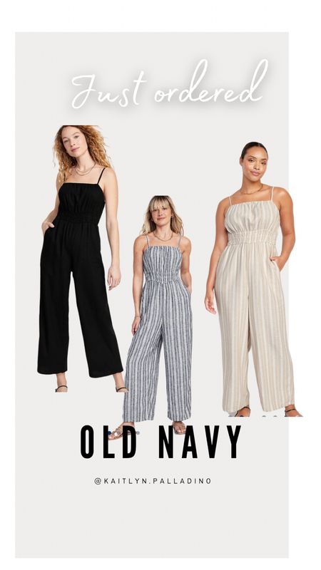 Linen jumpsuits from Old Navy on sale! I ordered a size Large Tall and they fit perfect and are so comfortable!



#LTKswim #LTKcurves #LTKunder50