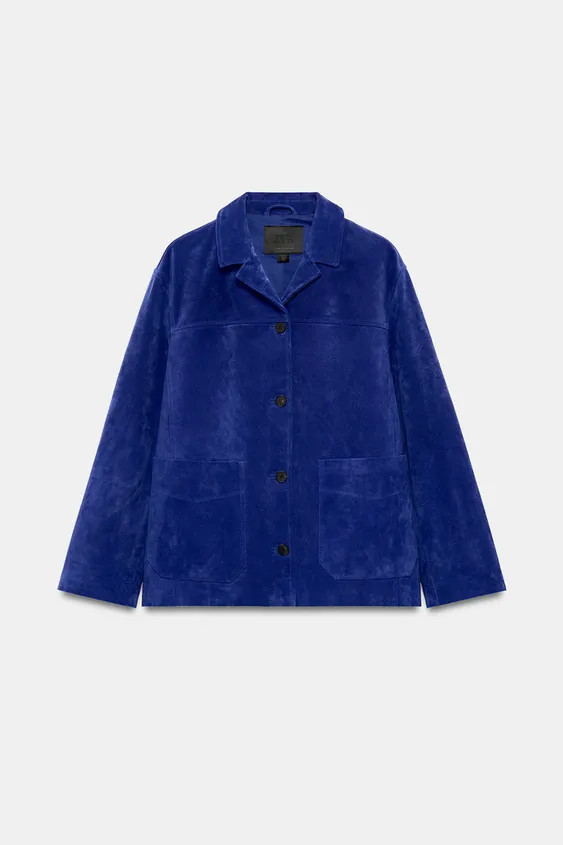 100% LEATHER ZW COLLECTION JACKET | Zara US