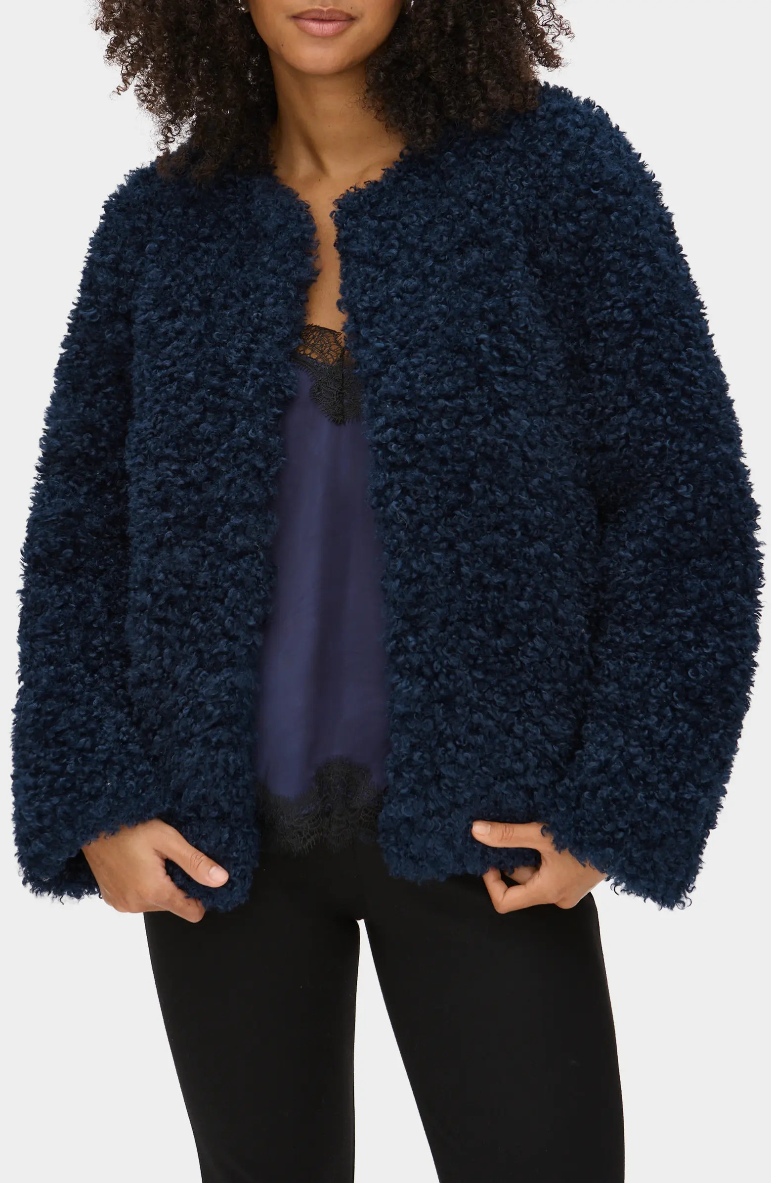 Francine Faux Shearling Jacket | Nordstrom