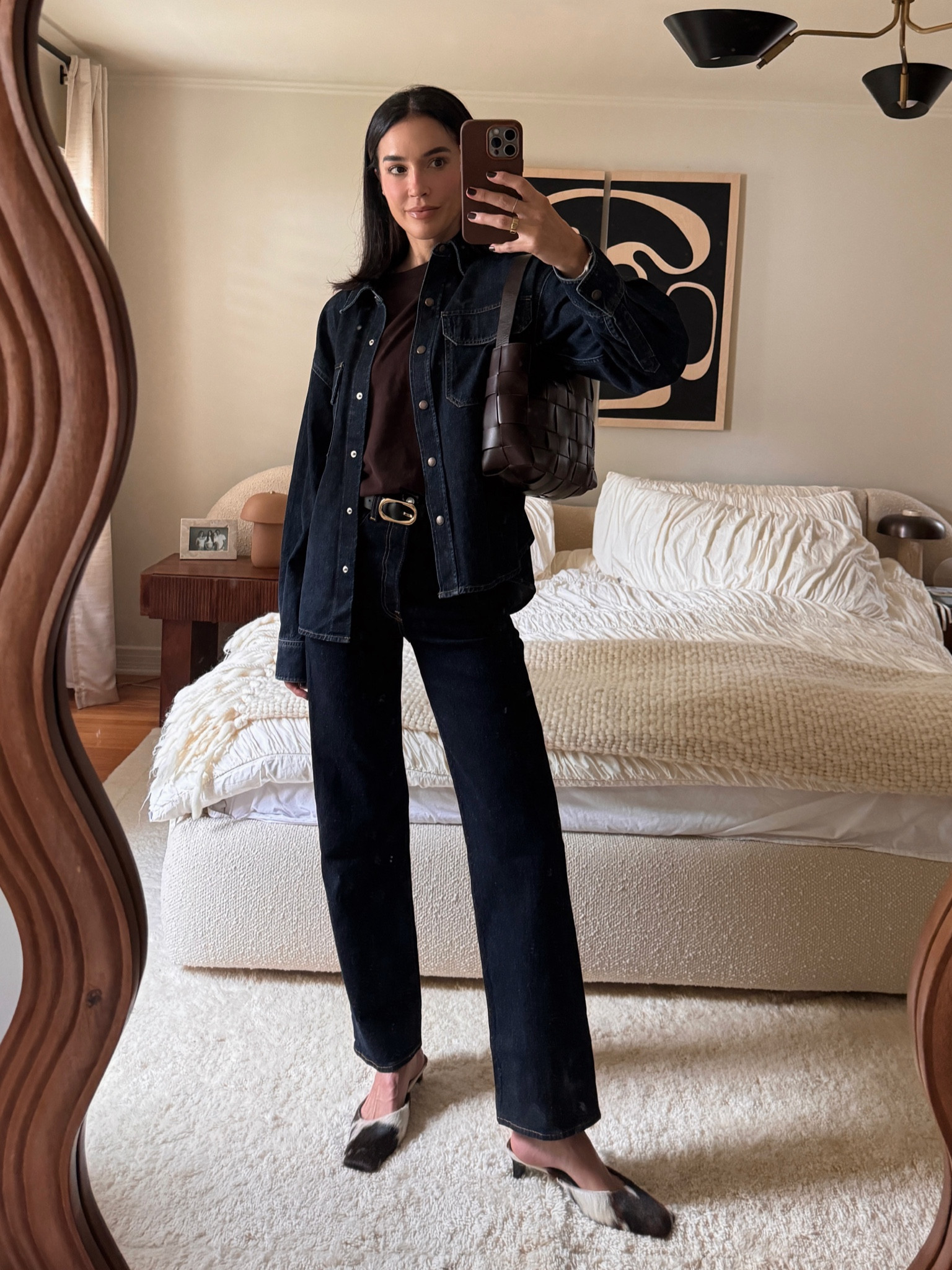 5’10 wearing small in the t shirt, small in the denim jacket and size 27 in the jeans. Heels run true to size 

#LTKShoeCrush #LTKFindsUnder100 #LTKItBag