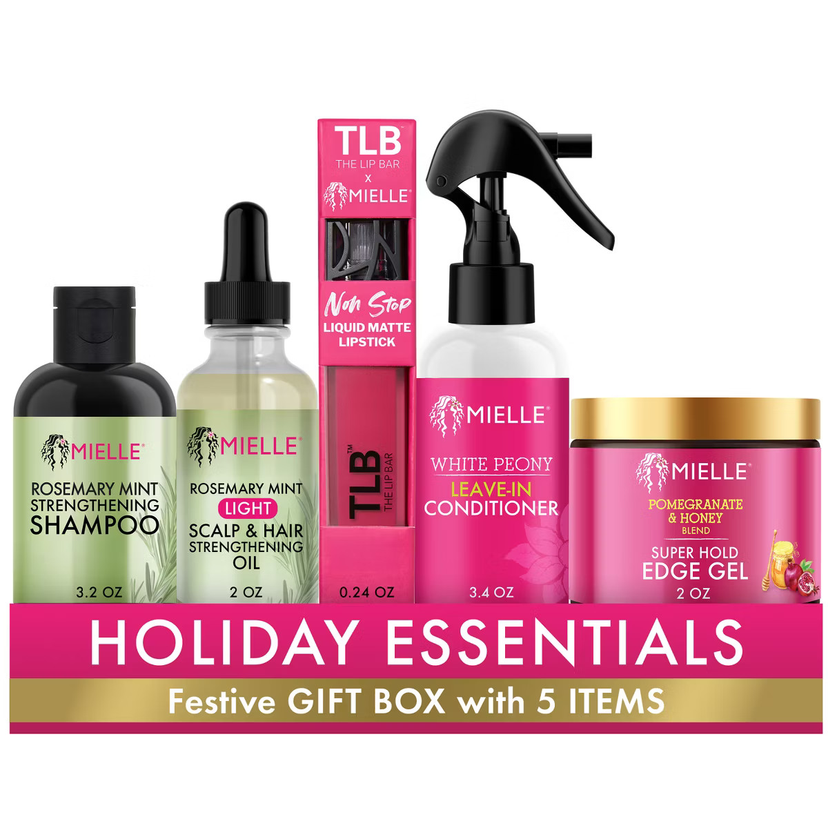 Mielle Organics Holiday Discovery Hair Treatment Gift Set - 5pc | Target