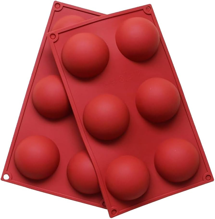 6 Holes Hot Chocolate Bomb Mold Dome Silicone Mould For Chocolate Cake Jelly Pudding Handmade Soa... | Amazon (US)