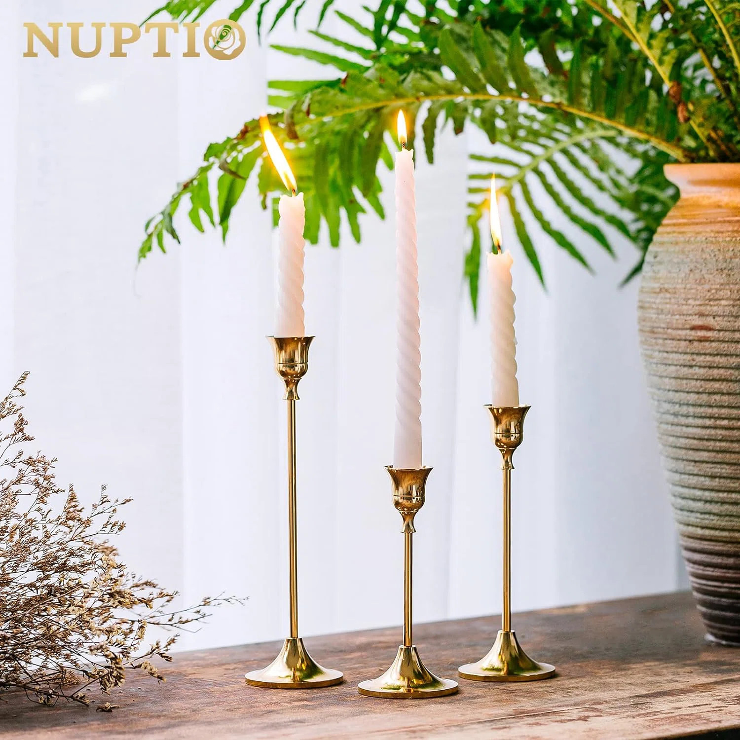 House of Hampton® Stainless Steel Candlestick | Wayfair | Wayfair North America