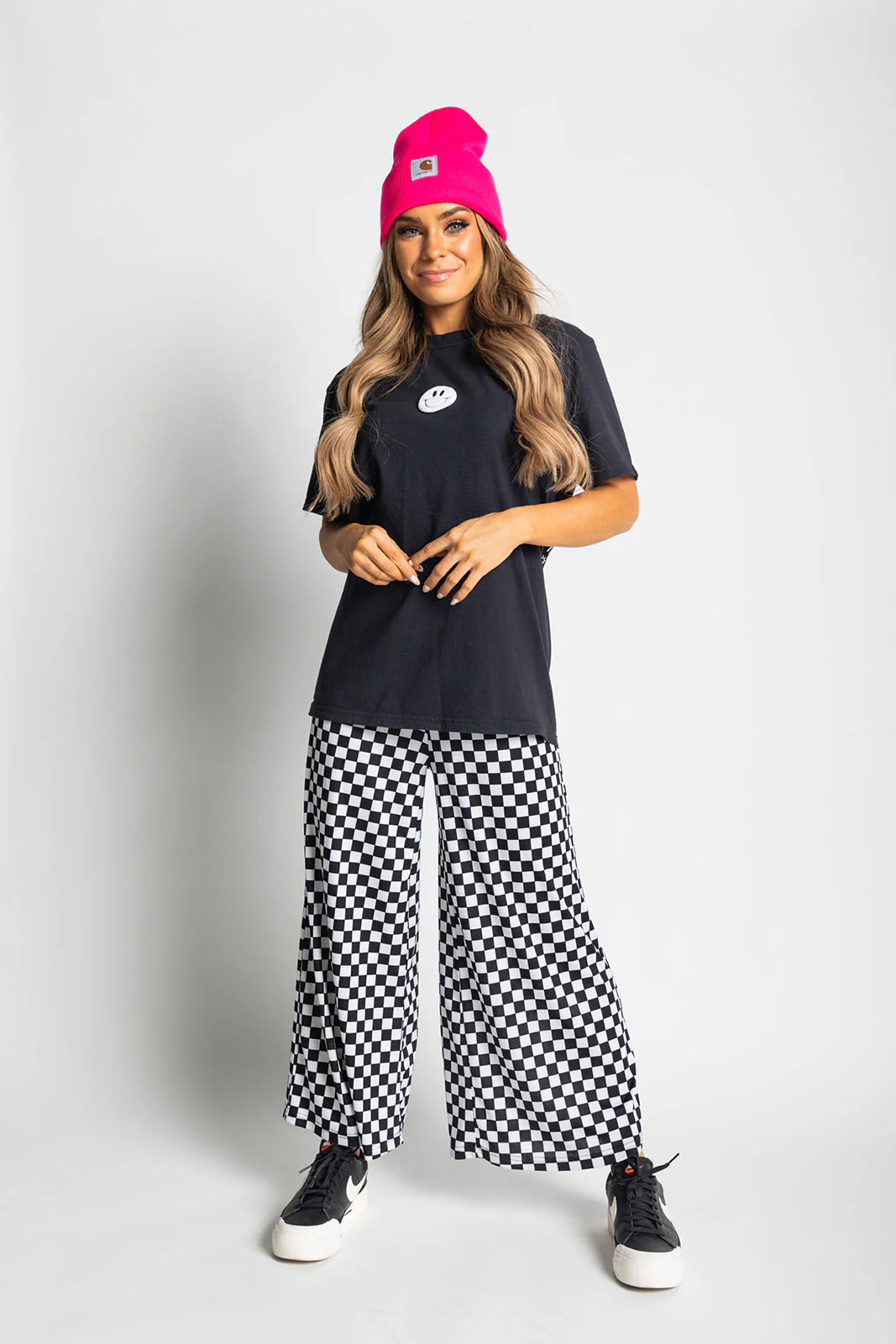 My Reputation Checkered Pants - Black [S-3X] | WKNDchasers