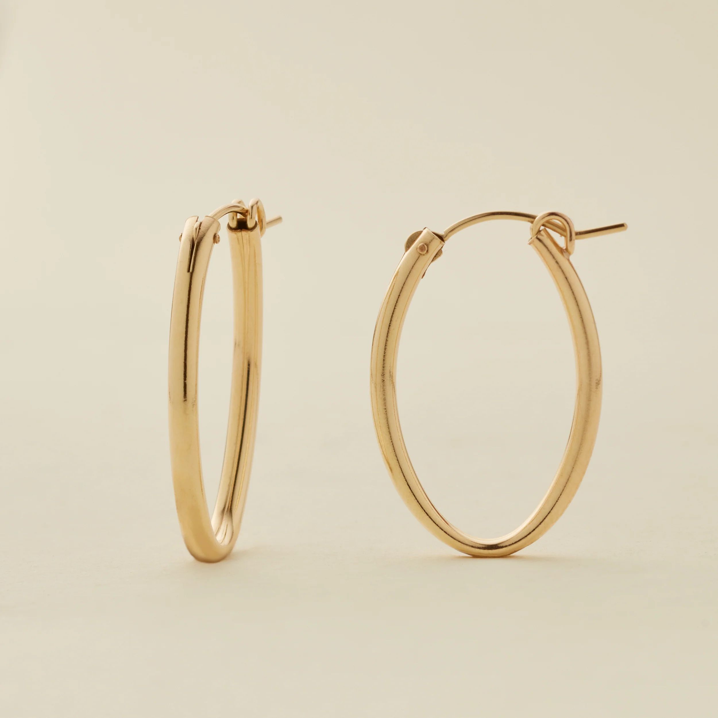 Oval Hoop Earrings | Made by Mary (US)