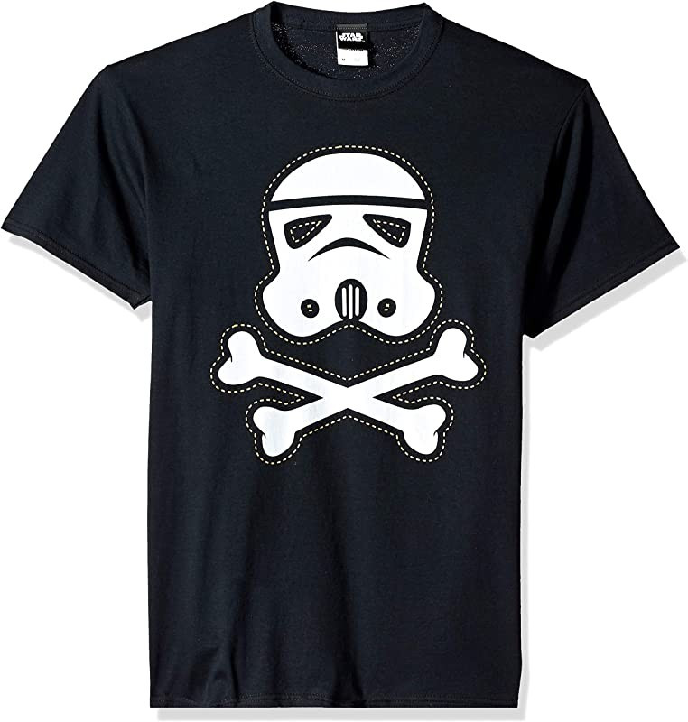 STAR WARS Licensed Halloween Trooper Skull Patch Men's Tee | Amazon (US)