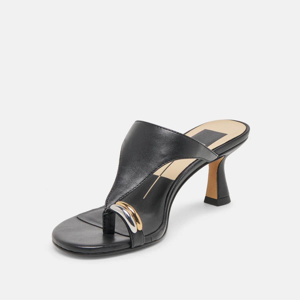 Derrel Heels Black Leather | DolceVita.com