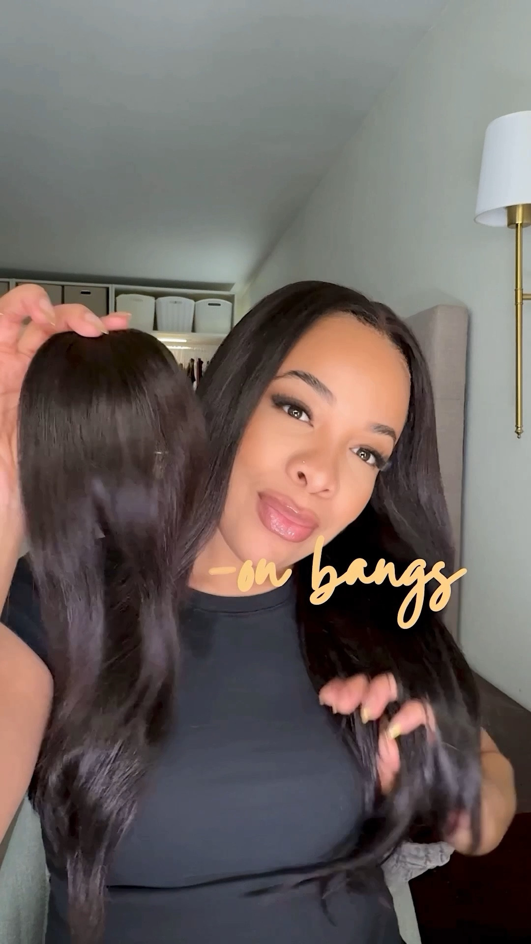 easy clip on bangs no commitment 

#hair #cliponbangs #hairbangs
