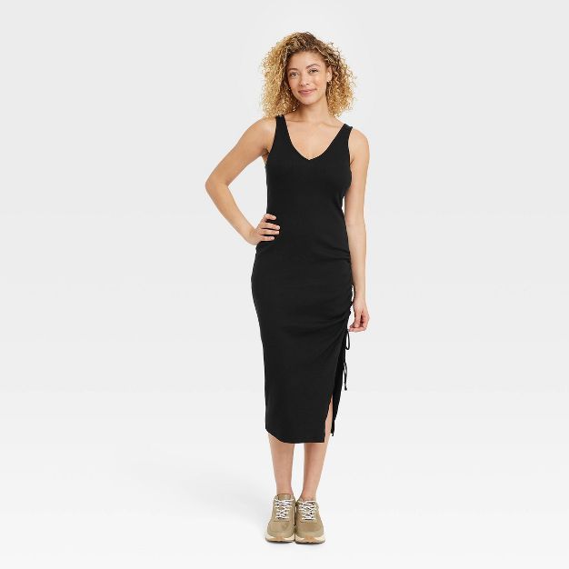 Women's Sleeveless Ruched Knit Dress - A New Day™ | Target