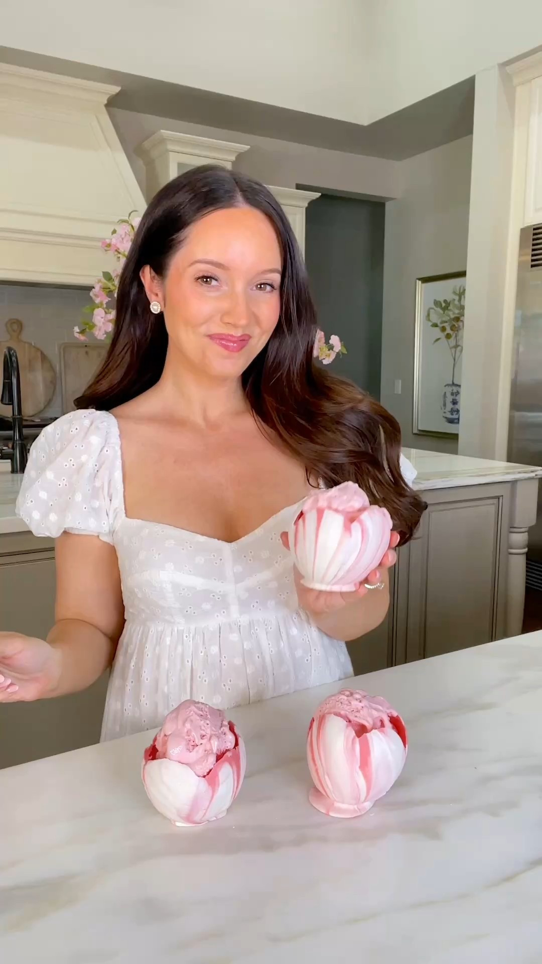 White Chocolate Dessert Cups 🌸 Perfect for spring baby or bridal showers, mother’s day, and summertime ice cream sundaes!

I made a few mistakes along the way so it was trial and error but I found a few tips on the Sugar Hero’s website that were SUPER HELPFUL! See below!

TIPS
🌷Use water balloons (not regular balloons)
because the shape is much easier to dip
🌷Dip into chocolate at least two times! If you
just do one layer, it’s too thin and will crack 
🌷Freeze the tray you place them on so the chocolate hardens fast and the balloons stand up right. It may take a few seconds for you to hold them in place before they set and stand on their own.
🌷Freeze the chocolate covered balloons for 20+ minutes and pop while frozen so they stay firm and don’t break
🌷Make at least 5 more than you actually need
because a few of mine broke. They can be fragile!

#icecreamsundae #bridalshowerideas #babyshowerideas #mothersdaygiftideas #summerdessert 

#LTKSeasonal #LTKHome #LTKParties