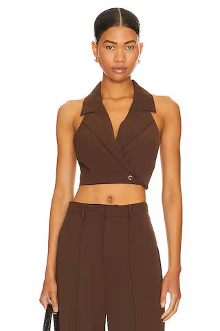 Lovers and Friends Tory Top en Brown from Revolve.com | Revolve Clothing (Global)