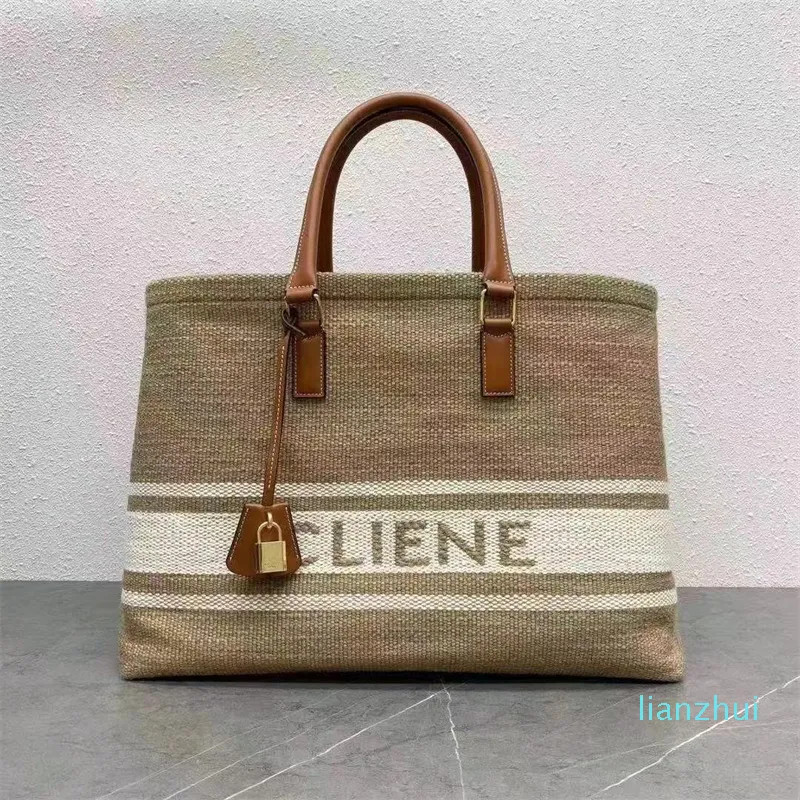 Designer Woman weave large tote bag summer celiny beach Luxury handbags nylon men CANVAS cross bo... | DHGate