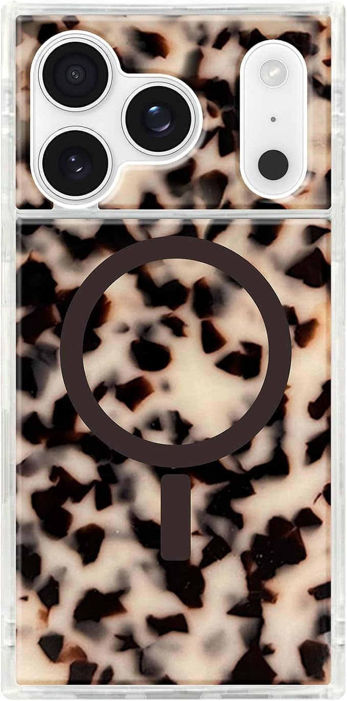 Flaunt Official Square iPhone 17 Pro Case - Blonde Tortoise Shell | Amazon (US)