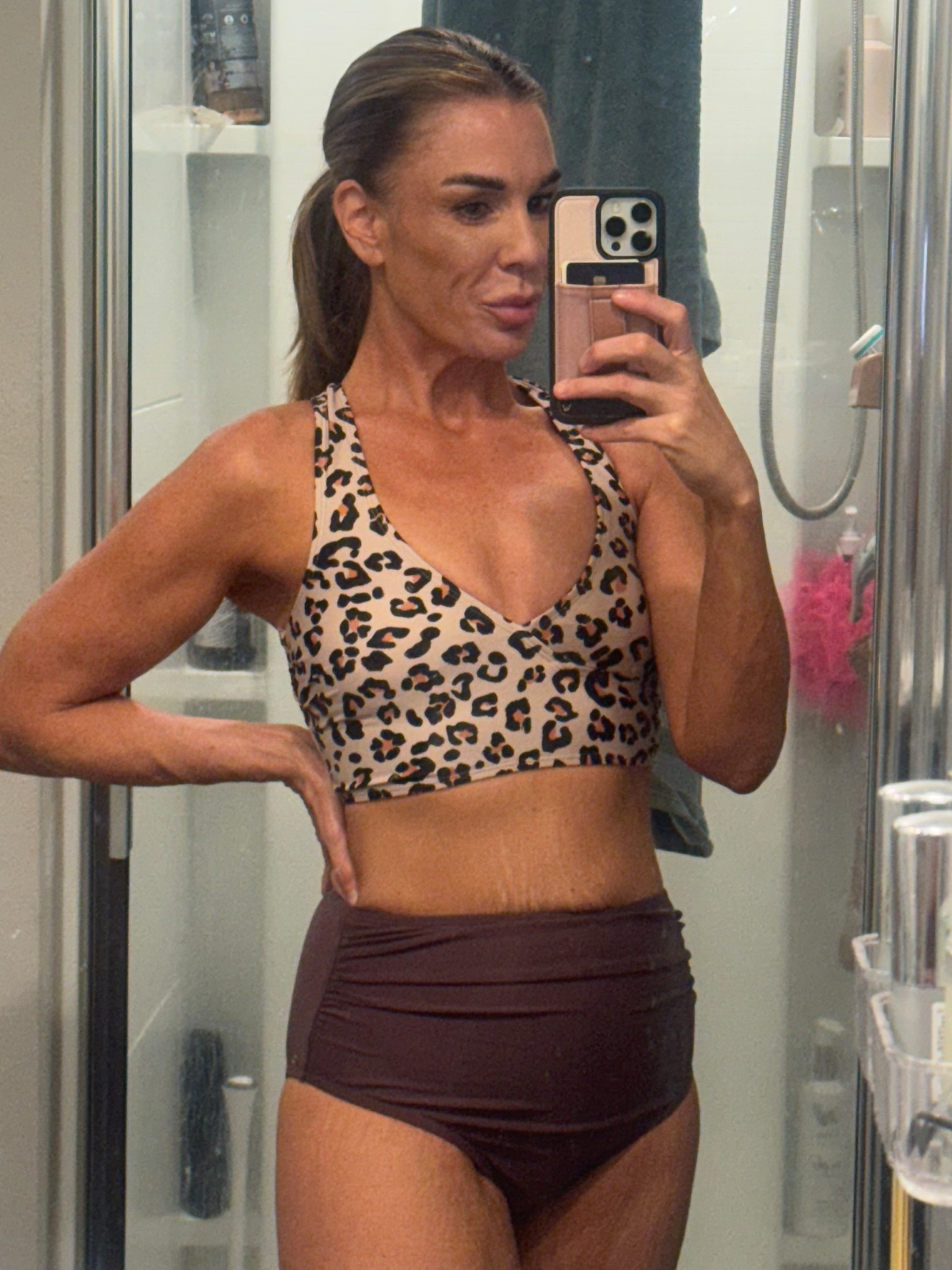 Cupshe find! I never can pass up a leopard print anything, but the high waisted bottoms sold it for me! Super flattering! 

#LTKSwim #LTKSummerEdit #LTKOver40