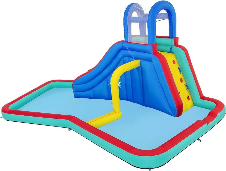 Bestway H2OGO! Waterfall Waves Mega Water Park | Inflatable Slide and Pool Fits Up to 6 Children | Amazon (US)