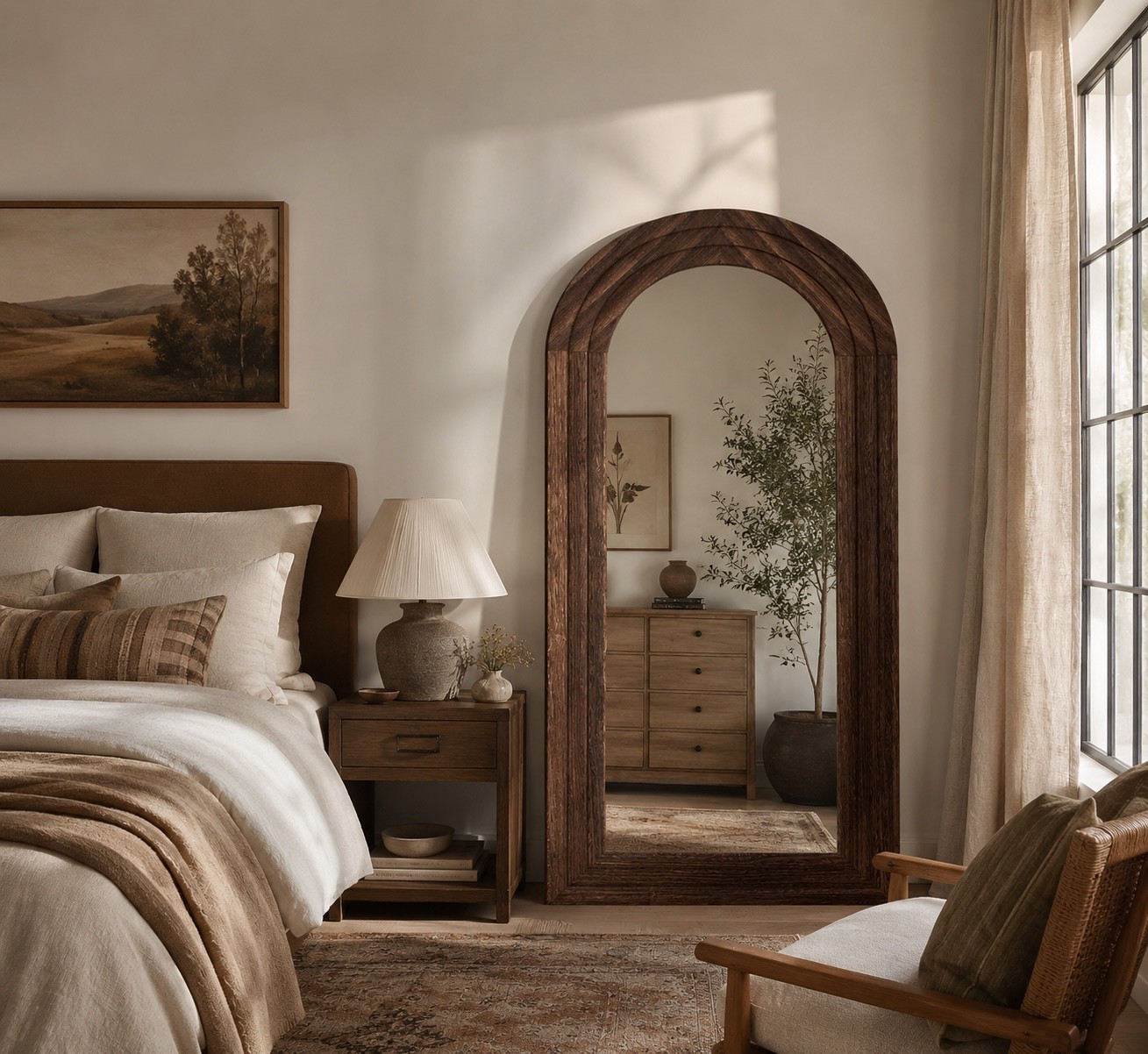 This mirror is stunning! The wood is so rich looking and it is from Amazon!!

#LTKHome