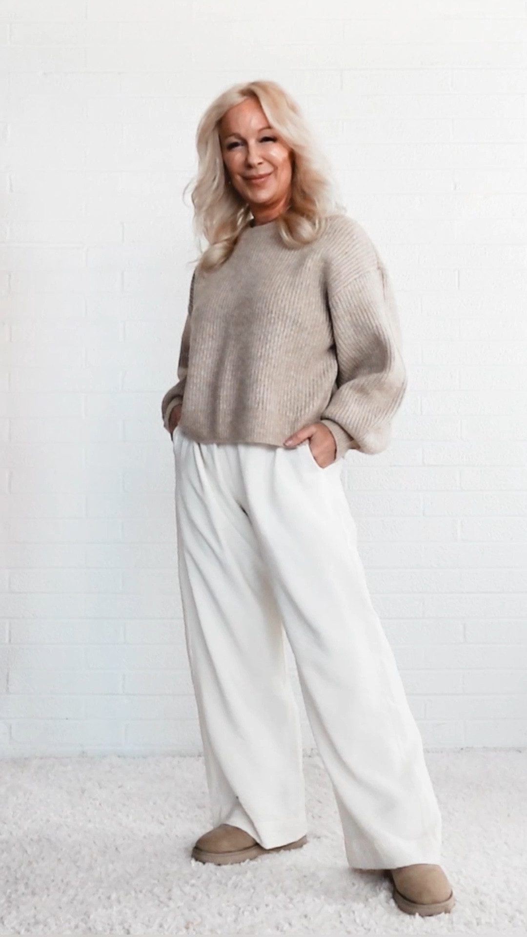 Scandi Style / Scandinavian Style Casual Winter Outfit

📲 Comment SCANDI if you love these looks


❄️ We first talked about Winter Scandinavian Style a few days ago, called Scandi Style for short. An element that is often seen on repeat in winter outfits in this style is an ivory pajama-style pant paired with cozy Ugg boots and a warm sweater.  Casual, warm, cozy…and oh-so-chic and stylish.  (The blue sweater outfits totally looks like something Dolores at @joiedestyle_ would wear.)

🟰The outfit formula for this outfit is:
Sweater ➕ Ivory Pants ➕ Uggs

🎥 PS: Hoping to put together a long video on Winter Scandinavian Style for this weekend…

xoxo,
Valarie

 #liketkit #scandinavianstyle

#LTKSeasonal #LTKWatchNow #LTKShoeCrush