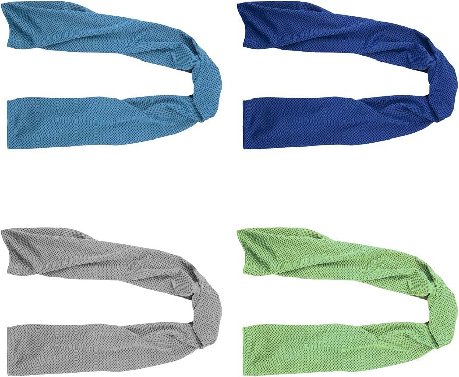 4 Packs Cooling Towel (40"x 12"), Ice Towel, Microfiber, Soft Breathable Chilly Towel Stay Cool f... | Amazon (US)