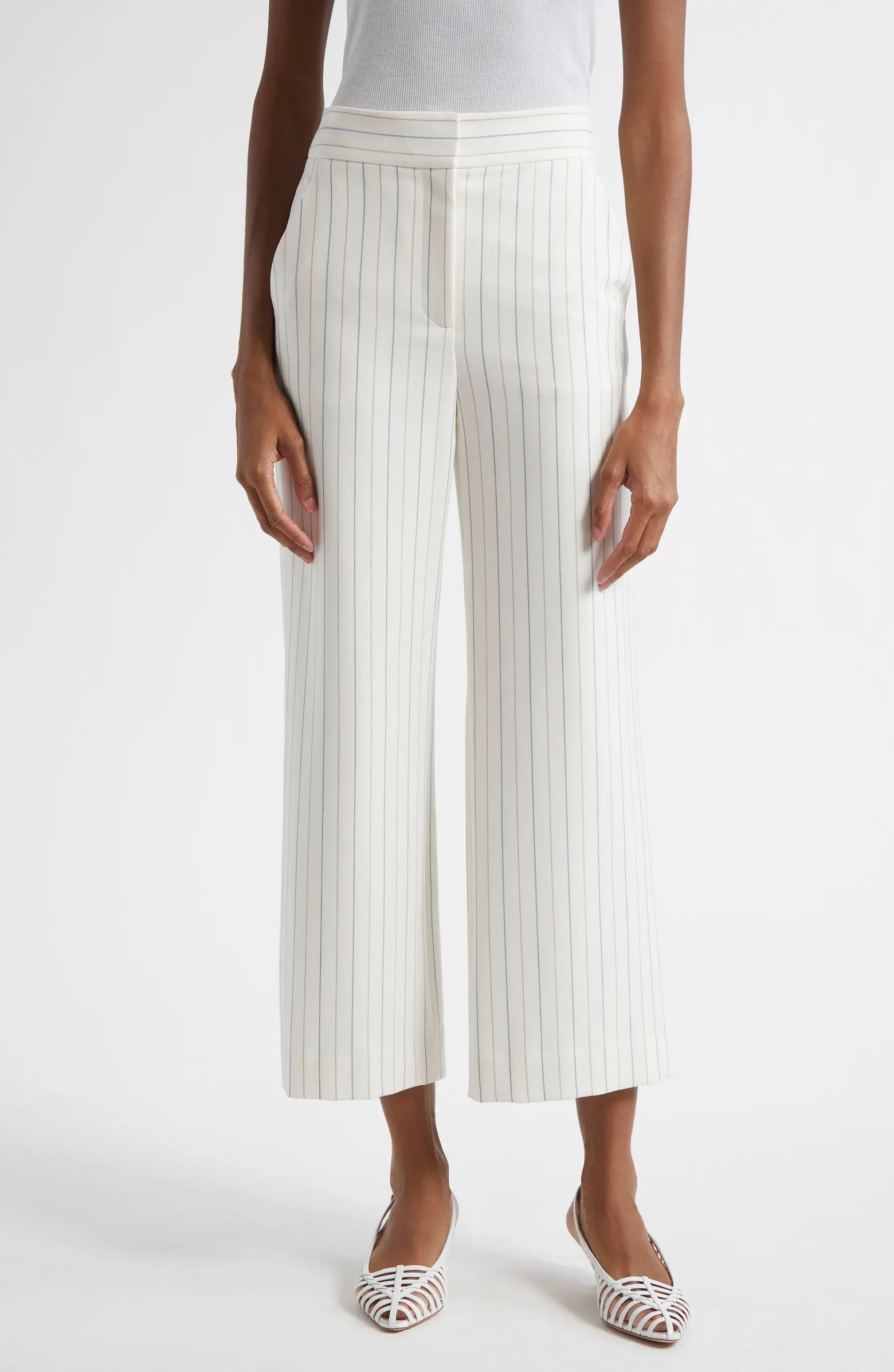 Brixton Stripe Crop Wide Leg Pants | Nordstrom
