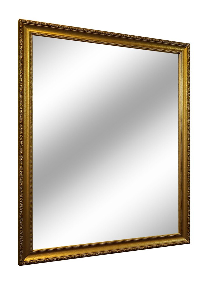 Bryn Mawr Vintage Gold Framed Mirror Vanity Mirror Bathroom - Etsy | Etsy (US)