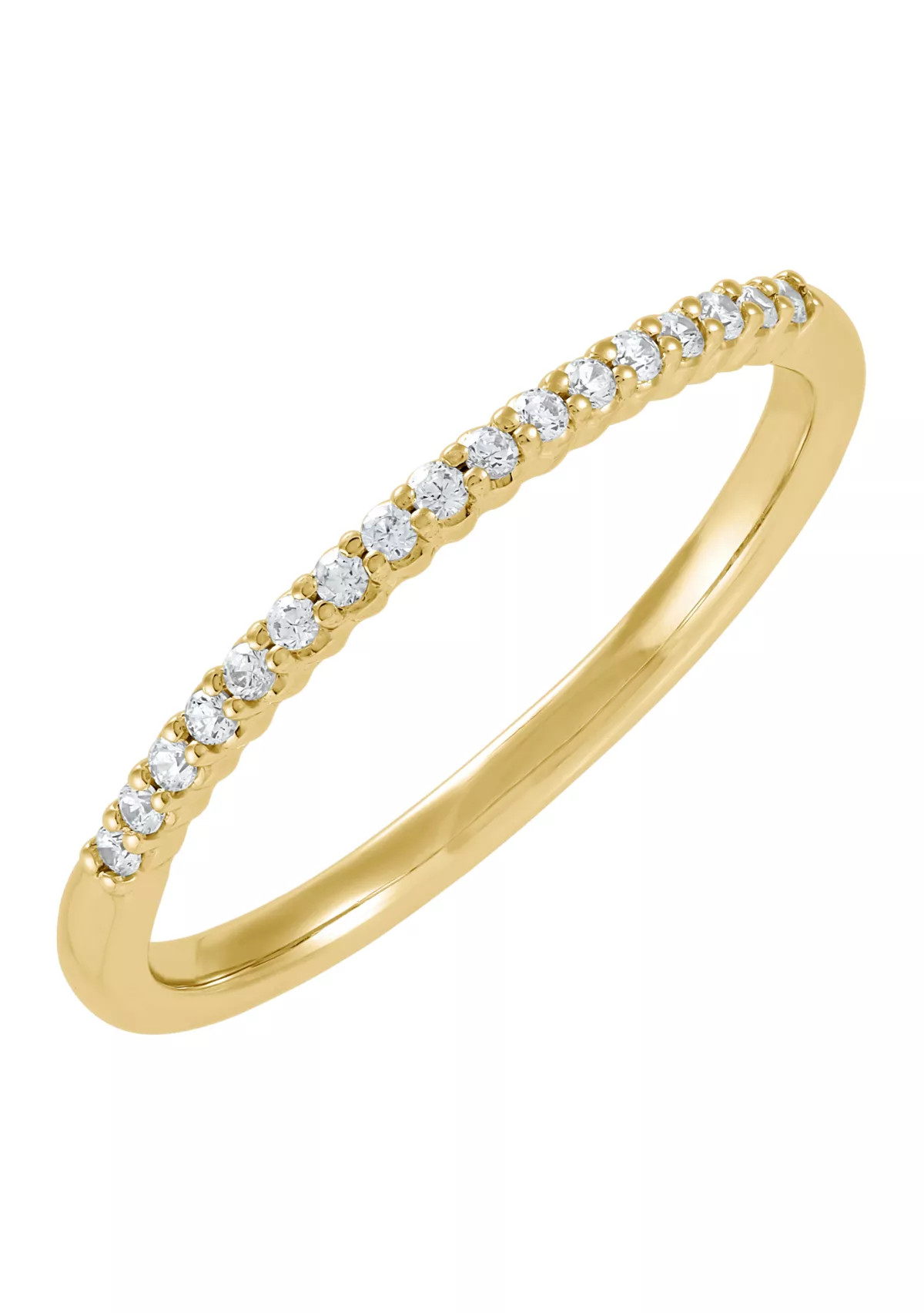 Belk & Co.1/10 ct. t.w. Lab Grown Diamond Band Ring in 10K Yellow Gold | Belk