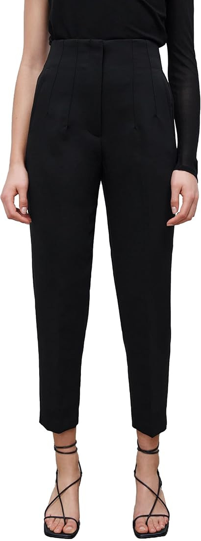 Ugerlov Women's High Waisted Dress Pants Work Business Casual Slacks Tapered Ankle Pants with Poc... | Amazon (US)