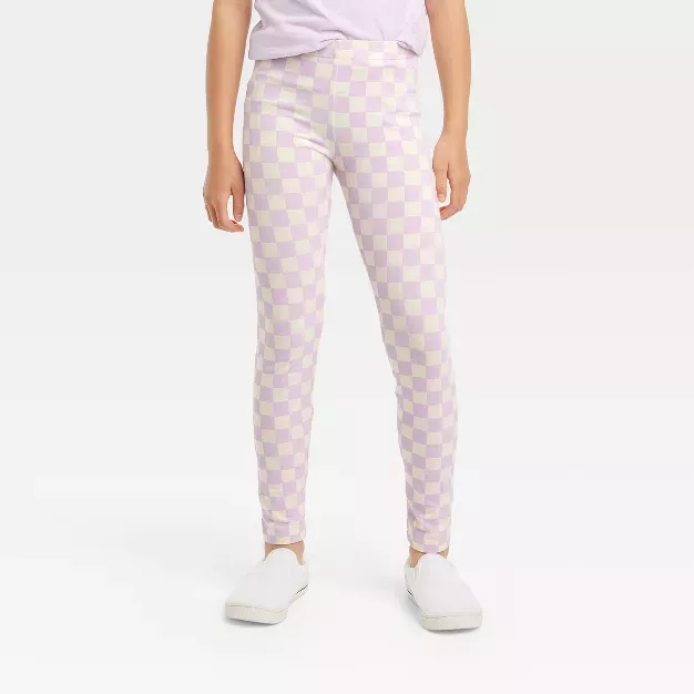 Girls' Checkered Leggings - Cat & … curated on LTK