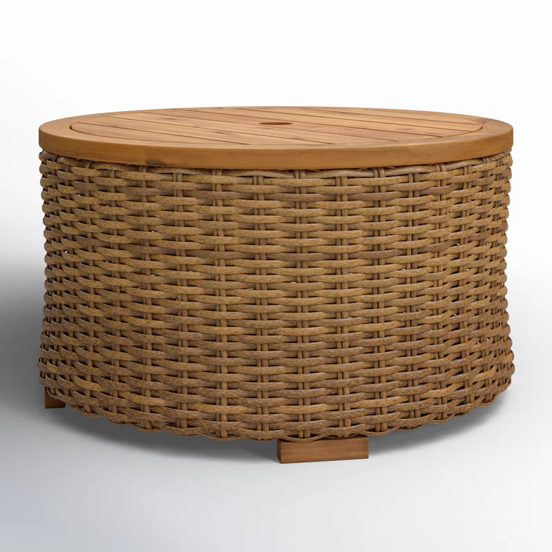 Maddie Acacia Outdoor Coffee Table | Wayfair North America