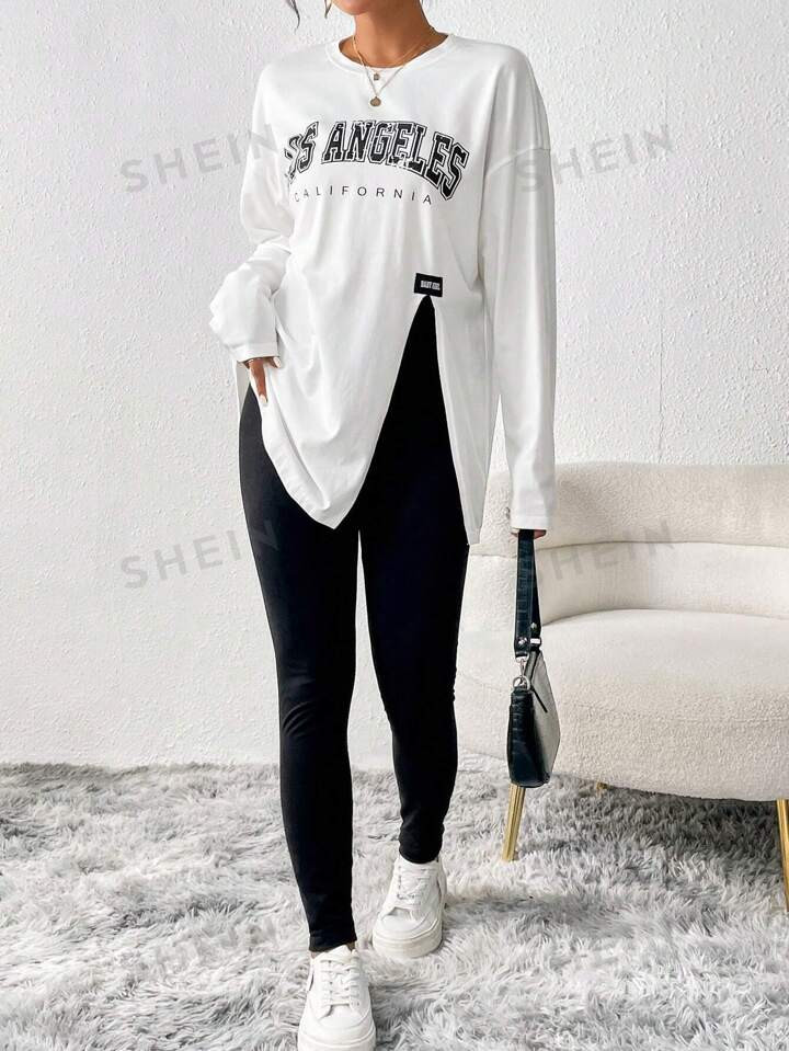 • Casual • Letter • Split | SHEIN