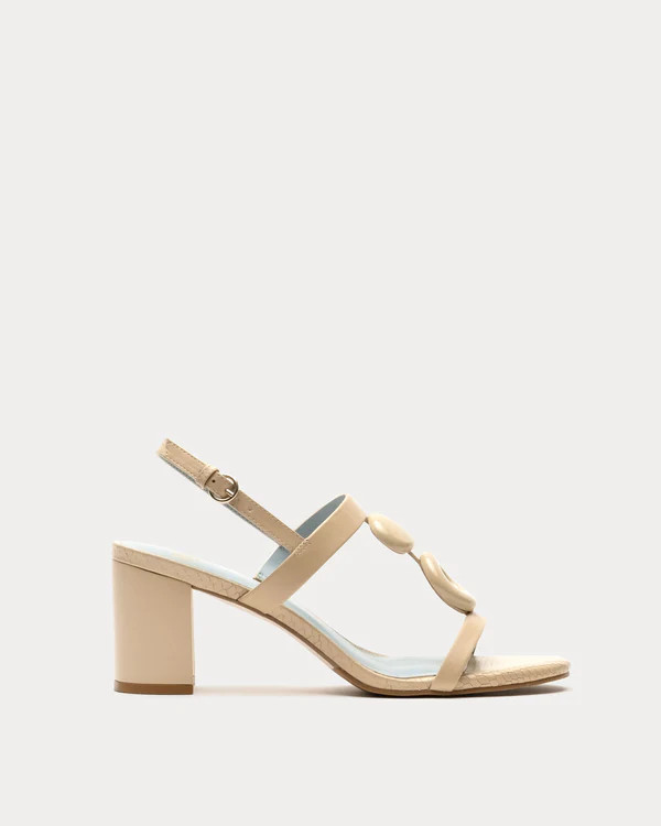 Bianca Heel - Natural | Frances Valentine