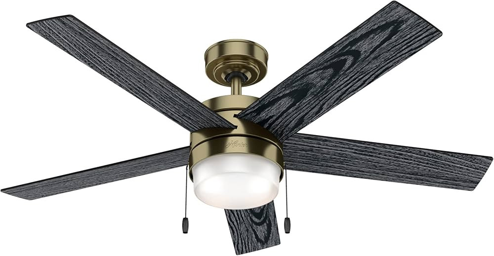 Hunter Fan Company 59622 Claudette Ceiling Fan, 52, Modern Brass Finish | Amazon (US)
