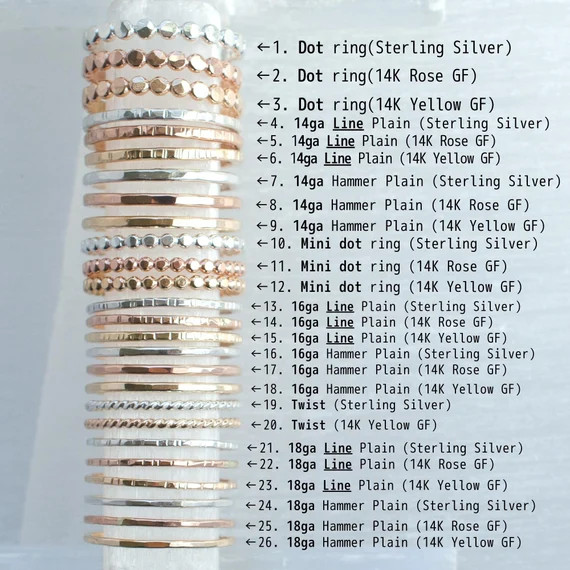 Stacking Rings Gold Stack Ring Minimalist Hammered Ring | Etsy | Etsy (US)