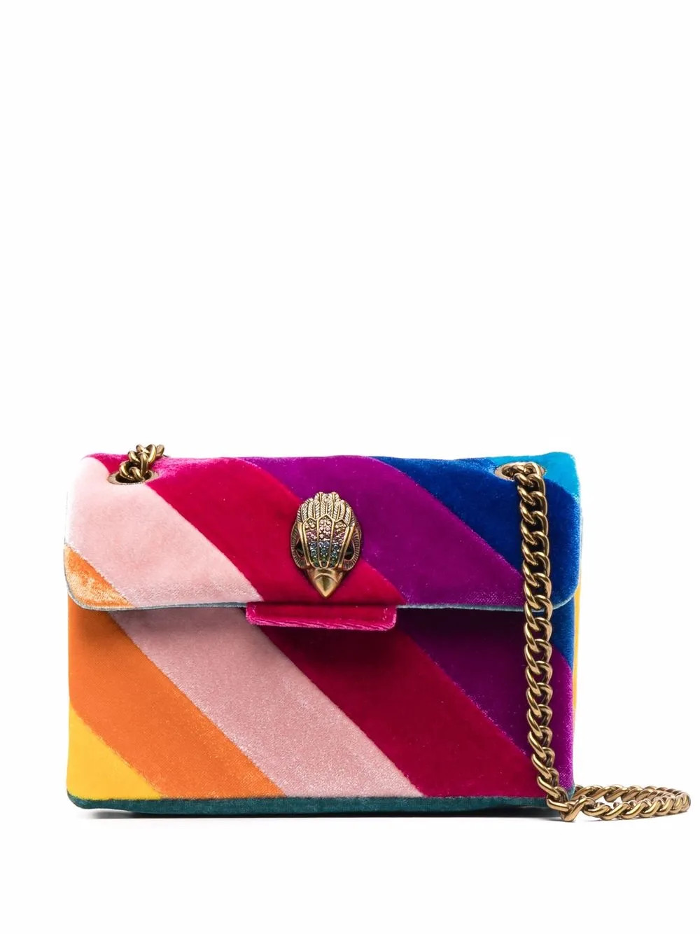 Bolsa transversal Kensington mini de veludo | Farfetch Global