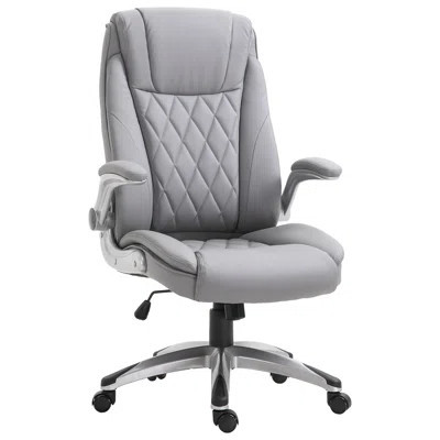 High Back 360° Swivel Ergonomic Home Office Chair With Flip Up Arms | Wayfair North America