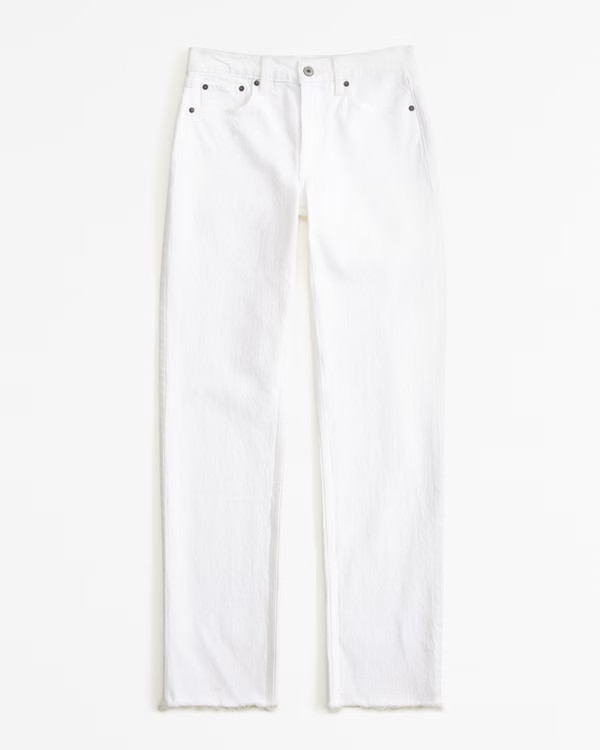 Women's Mid Rise 90s Straight Jean | Women's Bottoms | Abercrombie.com | Abercrombie & Fitch (US)