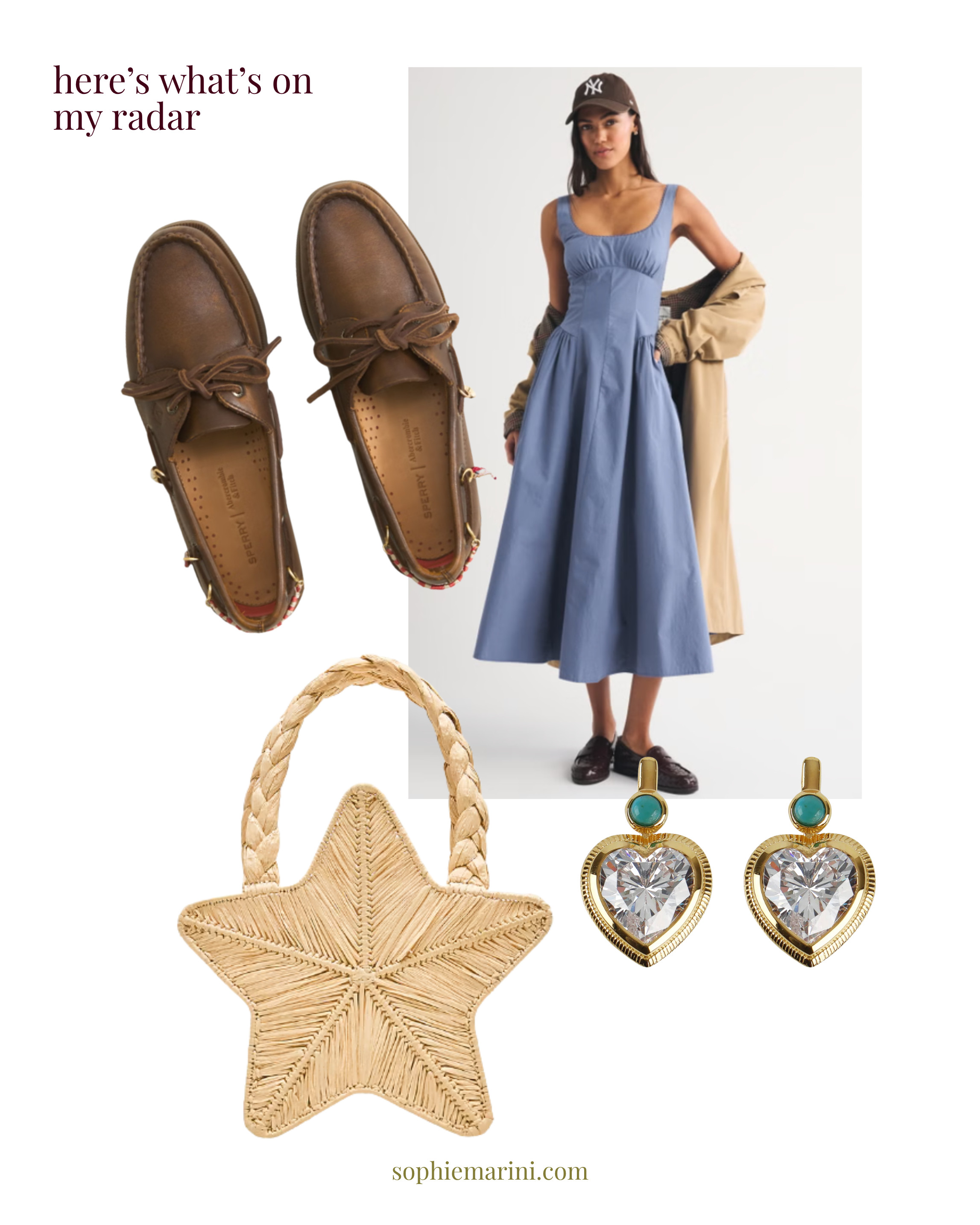 Here’s what’s been on my radar this weekend 

[Bezel Heart Earrings with Turquoise, Hill House matching set, Sperry Authentic Original Women's 2-Eye Boat Shoe, Cross Stitch Strawberry Napkin, Handwoven straw starfish bag] 
 

 #LTKSeasonal