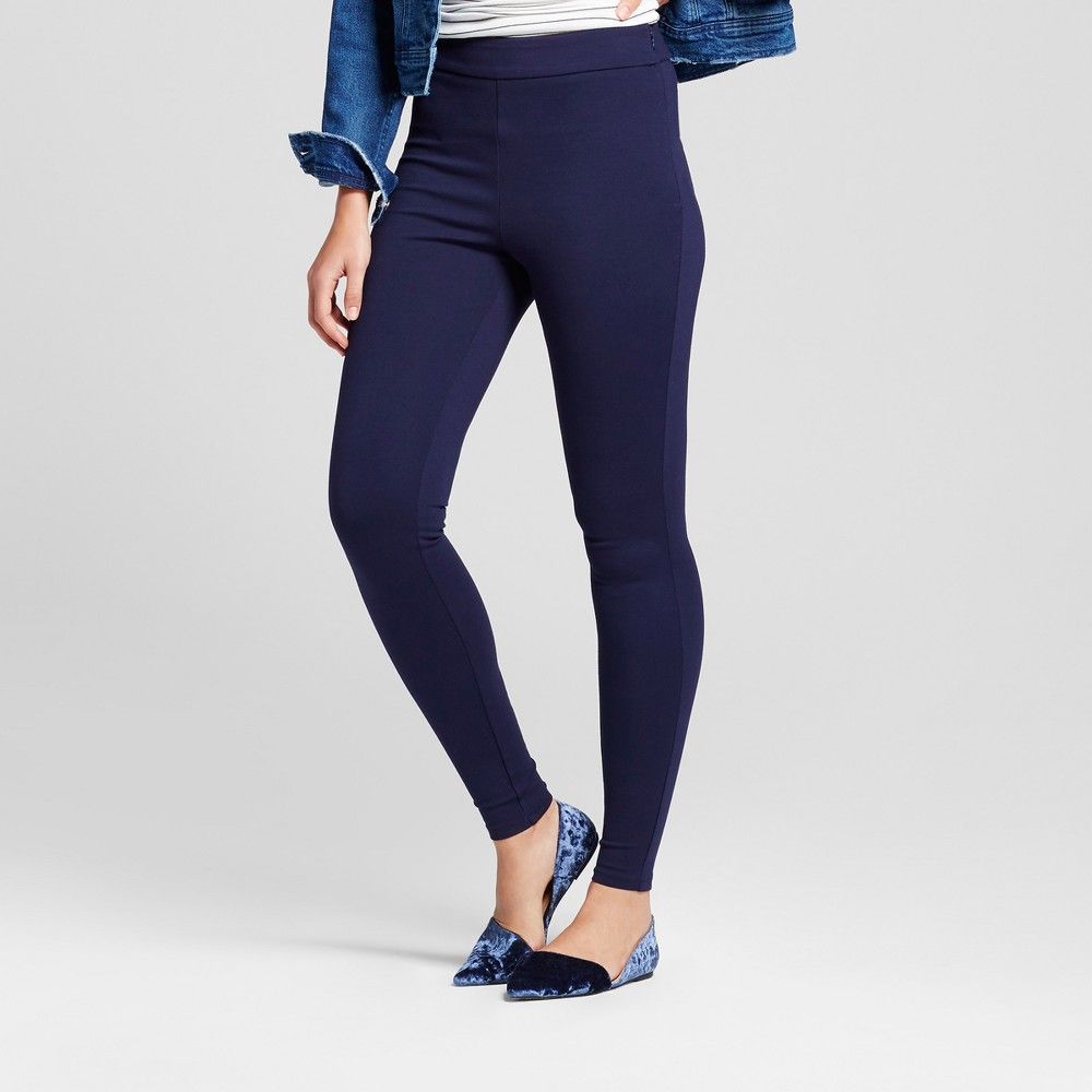 Women's Ponte Pants - A New Day Navy M, Size: Medium, Blue | Target